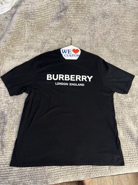 Burberry Black Men's Logo Short Sleeve Tee